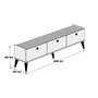 Hanah Home Soporte TV Nogal y Mármol 180x49x35 cm